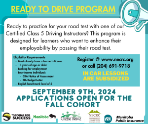 Ready to Drive ProgramAccepting Applications September 9th, 2024